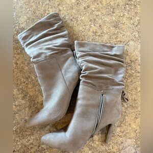 Stylish Taupe Slouch Boots